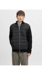 Ανδρικό Μπουφάν Jack & Jones JJEPerfect Knit Hybrid Cariigan SN 12279136 Black