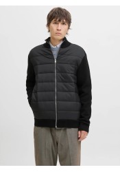 Ανδρικό Μπουφάν Jack & Jones JJEPerfect Knit Hybrid Cariigan SN 12279136 Black Ανδρικό Μπουφάν Jack & Jones JJEPerfect Knit Hybrid Cariigan SN 12279136 Black