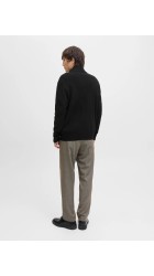 Ανδρικό Μπουφάν Jack & Jones JJEPerfect Knit Hybrid Cariigan SN 12279136 Black