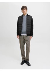 Ανδρικό Μπουφάν Jack & Jones JJEPerfect Knit Hybrid Cariigan SN 12279136 Black Ανδρικό Μπουφάν Jack & Jones JJEPerfect Knit Hybrid Cariigan SN 12279136 Black