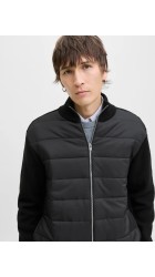 Ανδρικό Μπουφάν Jack & Jones JJEPerfect Knit Hybrid Cariigan SN 12279136 Black