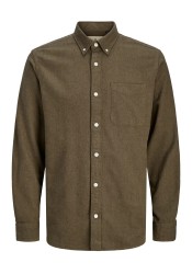 Ανδρικό Πουκάμισο Jack & Jones Jprblubrook Twill Solid L/S Shirt LN 12282353 Stone Gray Ανδρικό Πουκάμισο Jack & Jones Jprblubrook Twill Solid L/S Shirt LN 12282353 Stone Gray