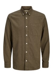 Ανδρικό Πουκάμισο Jack & Jones Jprblubrook Twill Solid L/S Shirt LN 12282353 Stone Gray Ανδρικό Πουκάμισο Jack & Jones Jprblubrook Twill Solid L/S Shirt LN 12282353 Stone Gray