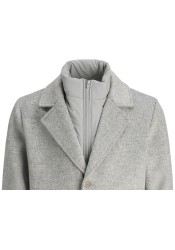 Ανδρικό Παλτό JACK & JONES JPRBLASTANFORD OVERCOAT 12286263 Grey melange