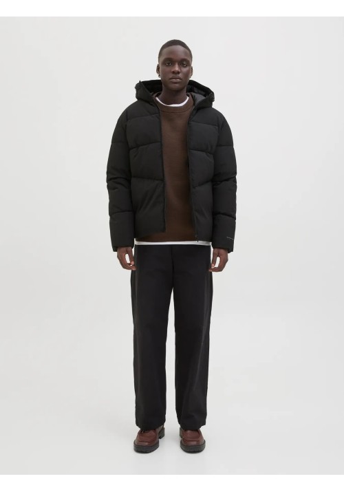 Ανδρικό Μπουφάν Puffer Jack & Jones JJGlobal Puffer Jacket 12283517 Μαύρο