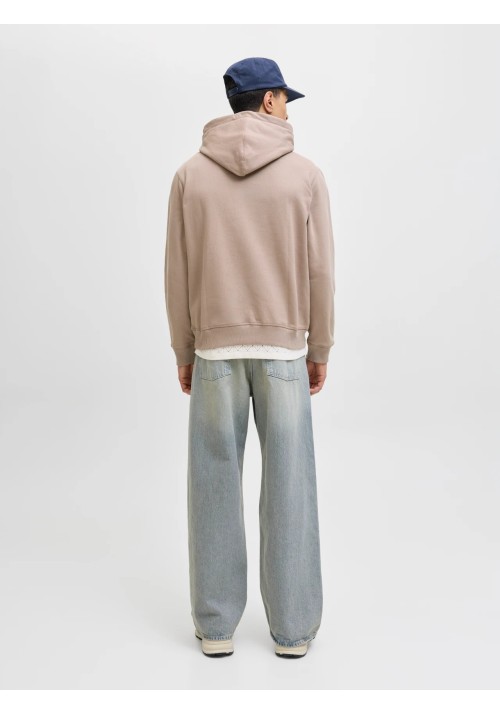 Ανδρικό Φούτερ Jack & Jones Jornorrebro EMB Sweat Hood Noos 12282861 Mocha Meringue