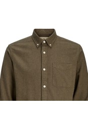 Ανδρικό Πουκάμισο Jack & Jones Jprblubrook Twill Solid L/S Shirt LN 12282353 Stone Gray Ανδρικό Πουκάμισο Jack & Jones Jprblubrook Twill Solid L/S Shirt LN 12282353 Stone Gray