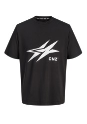 Ανδρικό T-Shirt JCocnzamsterdam Logo T-Shirt 12285966 Μαύρο
