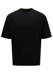 Ανδρικό T-Shirt Πλεκτό Jack & Jones JPRWason Knit Crew Neck SS AW 24 12278471 Black Ανδρικό T-Shirt Πλεκτό Jack & Jones JPRWason Knit Crew Neck SS AW 24 12278471 Black