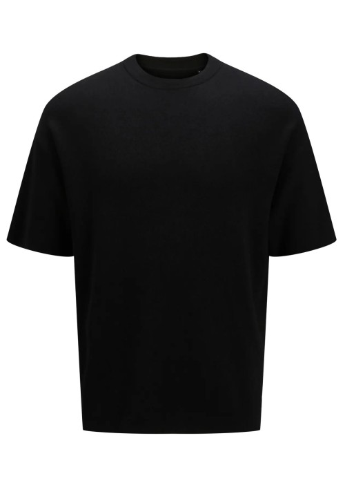 Ανδρικό T-Shirt Πλεκτό Jack & Jones JPRWason Knit Crew Neck SS AW 24 12278471 Black