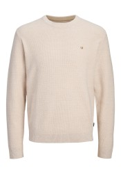 Ανδρικό Πλεκτό Βαμβακερό Jack & Jones JPRBlurex Knit Crew Neck LN 12284353 Whitecap Gray Ανδρικό Πλεκτό Βαμβακερό Jack & Jones JPRBlurex Knit Crew Neck LN 12284353 Whitecap Gray