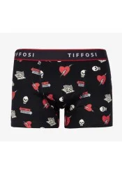 Ανδρικό Μποξεράκι Tiffosi 10052780 Yusuf Skulls Print Μαύρο