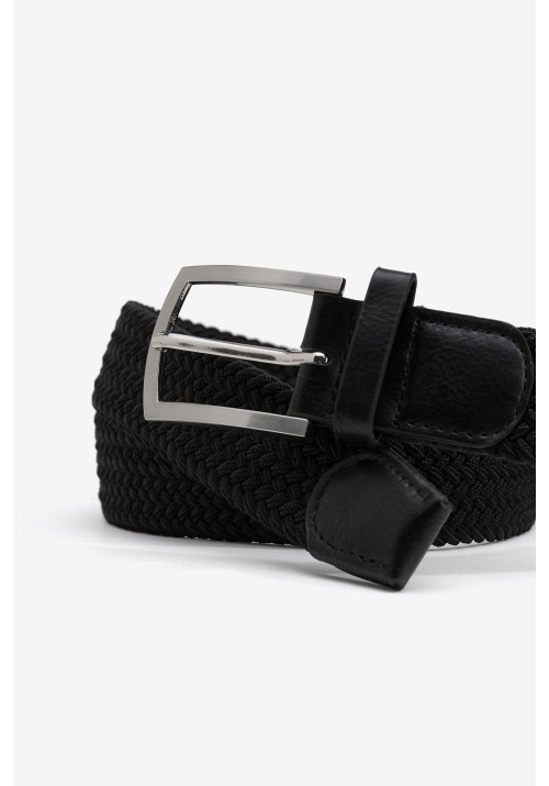 Ανδρική Ζώνη Ελαστική Tiffosi Sharp 10017187-000 Μαύρη