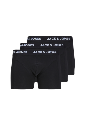 Ανδρικά Μποξεράκια 3Pack Jack & Jones 12171944 Μαύρα