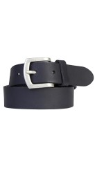 Ανδρική Ζώνη Δερμάτινη Petrol 40381 Μαύρη