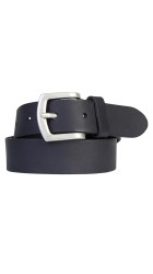 Ανδρική Ζώνη Δερμάτινη Petrol 40381 Μαύρη