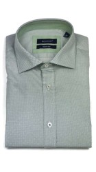 Ανδρικό Πουκάμισο Στενή Γραμμή Boston 10154-7 Μακρυμάνικο Πράσινο