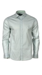 Ανδρικό Πουκάμισο Στενή Γραμμή Boston 10154-7 Μακρυμάνικο Πράσινο