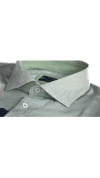 Ανδρικό Πουκάμισο Στενή Γραμμή Boston 10154-7 Μακρυμάνικο Πράσινο