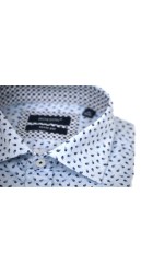 Aνδρικό Πουκάμισο με Στενή Γραμμή Boston 1895-1 Floral Μακρυμάνικο Γαλάζιο