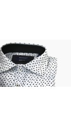 Ανδρικό Πουκάμισο με Στενή Γραμμή Boston 1895-12 Μακρυμάνικο  Γκρι