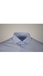 Aνδρικό Πουκάμισο Boston 200-4  Floral Μακρυμάνικο Γαλάζιο