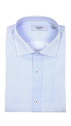 Aνδρικό Πουκάμισο Boston 200-4  Floral Μακρυμάνικο Γαλάζιο