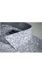 Ανδρικό Πουκάμισο με Στενή Γραμμή Boston 300-2 Μακρυμάνικο Λευκό