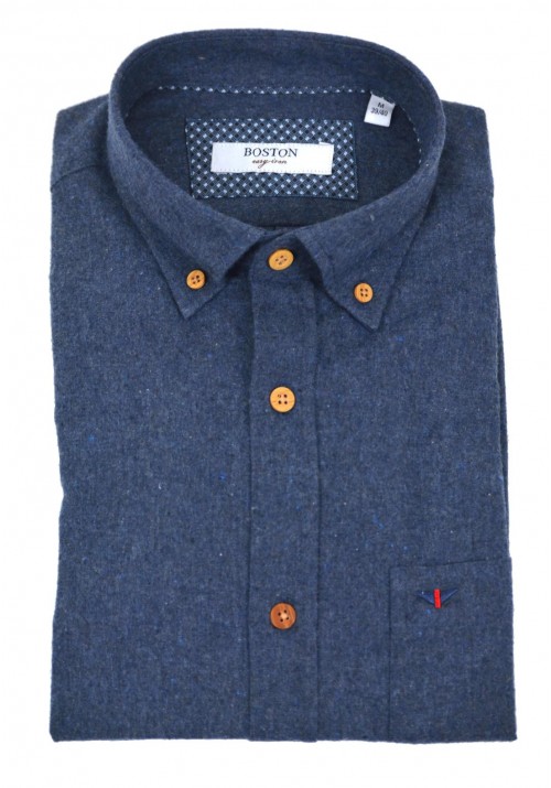 Ανδρικό πουκάμισο Boston 3400-12 Μπλε