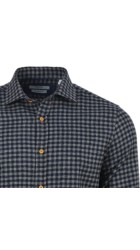 Ανδρικό Πουκάμισο με Στενή Γραμμή Φανέλα Boston 3444-6 Γκρι