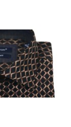 Ανδρικό Πουκάμισο Στενή Γραμμή Boston 353-1 Μακρυμάνικο Μαύρο