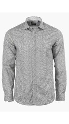 Aνδρικό Πουκάμισο με Στενή Γραμμή Boston 4039-1 Μακρυμάνικο Λαδί