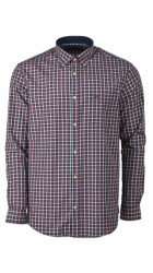 Aνδρικό Πουκάμισο με Κανονική Γραμμή Boston 4353-1 Καρό Κόκκινο