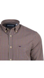 Ανδρικό Πουκάμισο Boston 7069-1 Καρό Μπλε