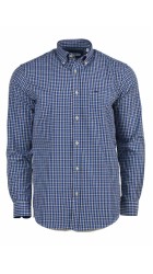 Ανδρικό Πουκάμισο Boston 7261-1 Καρό Μπλε