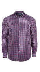 Ανδρικό Πουκάμισο Boston 7261-2 Καρό Κόκκινο