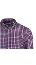 Ανδρικό Πουκάμισο Boston 7261-2 Καρό Κόκκινο