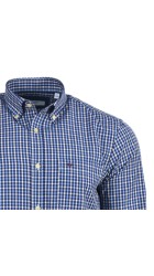 Ανδρικό Πουκάμισο Boston 7261-1 Καρό Μπλε