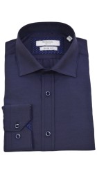 Ανδρικό Πουκάμισο Slim Fit Boston 9502-466 Μπλε Ανδρικό Πουκάμισο Slim Fit Boston 9502-466 Μπλε