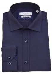 Ανδρικό Πουκάμισο Slim Fit Boston 9502-466 Μπλε