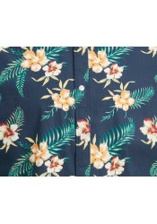 Ανδρικό Πουκάμισο Floral Κοντομάνικο Jack & Jones 12220474 Μπλε