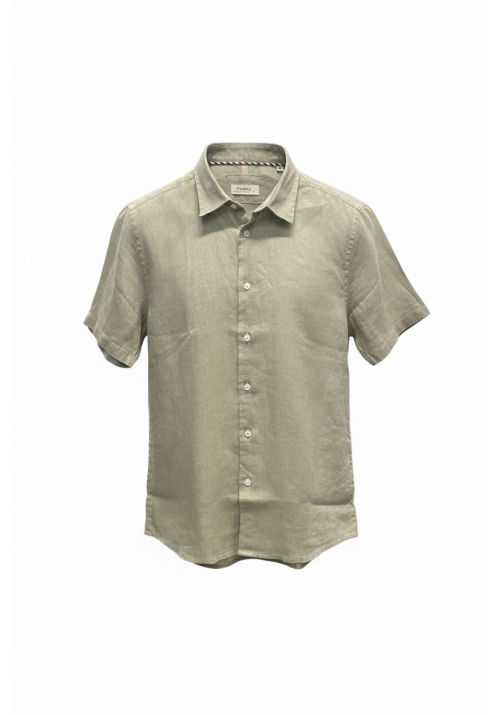 Ανδρικό Πουκάμισο Λινό Seinse CE1083SS Camicia Λαδί