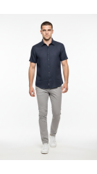 Ανδρικό Πουκάμισο Λινό Seinse CE1083SS Camicia Μπλέ