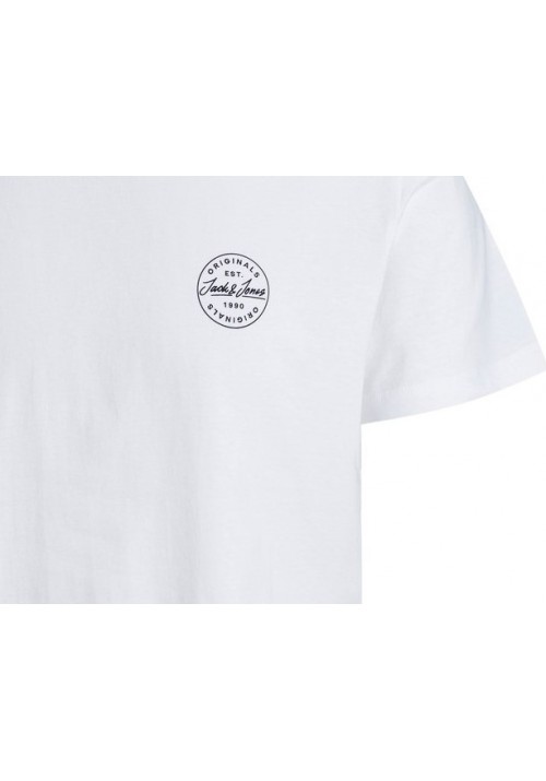 Ανδρικό T-Shirt Jack & Jones 12205022 Λευκό