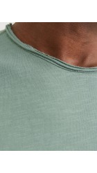 Ανδρικό T-Shirt Jack & Jones JJEBasher Tee O Neck SS Noos 12182498 Iceberg Green
