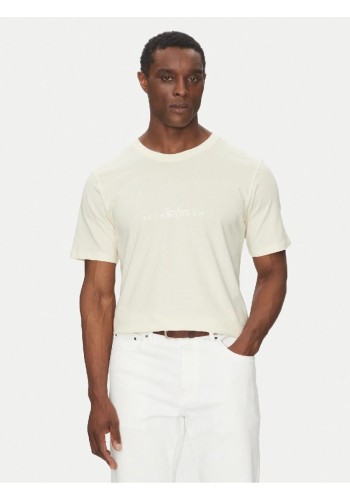 Ανδρικό T-Shirt Jack & Jones Jorvarenna Branding Tee SS Crew Neck 12273163 Antique White