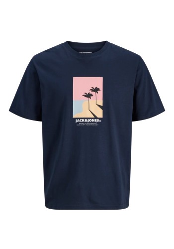 Ανδρικό T-Shirt Jack & Jones JORCALIFA Tee SSCrew Neck 12286108 Navy Blazer