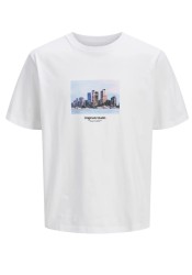 Ανδρικό T-Shirt Jack & Jones Jorveserbro Picture Tee SS Crew Neck SN 12250421Λευκό Ανδρικό T-Shirt Jack & Jones Jorveserbro Picture Tee SS Crew Neck SN 12250421Λευκό