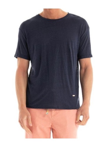 Ανδρικό T-Shirt Λινό Gianni Lupo GL087Q-S25 Μπλε
