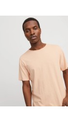 Ανδρικό T-Shirt Jack & Jones JJEBasher Tee O Neck SS Noos 12182498 Peach Parfait